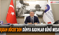 Başkan Böcek'den Dünya Kadınlar Günü mesajı