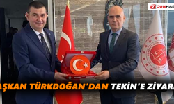 Başkan Türkdoğan’dan Tekin’e ziyaret