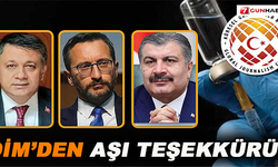 Dim'den aşı teşekkürü
