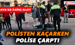 Motosikleti ile polisten kaçmaya çalışırken…