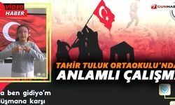 Tahir Tuluk Ortaokulu’ndan anlamlı çalışma