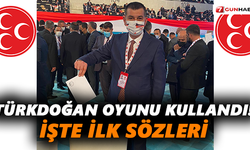 Türkdoğan oyunu kullandı! İşte ilk sözleri