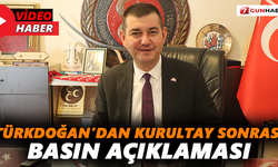 Türkdoğan’dan Kurultay sonrası basın açıklaması