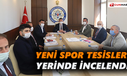 Yeni spor tesisleri yerinde incelendi
