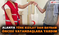 Alanya Türk Kızılay'dan bayram öncesi vatandaşlara yardım
