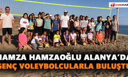 Hamza Hamzaoğlu Alanya’da genç voleybolcularla buluştu