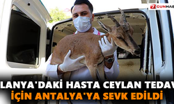 Alanya'daki Hasta Ceylan tedavi için Antalya'ya sevk edildi