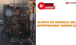 Alanya’da korkulu anlar! Apartmanda yangın çıktı