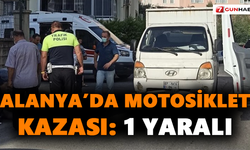 Alanya’da motosiklet kazası: 1 yaralı