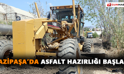 Gazipaşa’da asfalt hazırlığı başladı