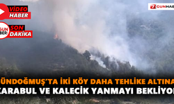 Gündoğmuş’ta iki köy daha tehlike altına! Karabul ve Kalecik yanmayı bekliyor