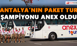 Antalya’nın paket tur şampiyonu ANEX oldu
