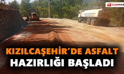 Kızılcaşehir’de asfalt hazırlığı başladı