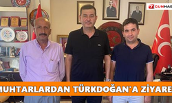 Muhtarlardan Türkdoğan'a ziyaret