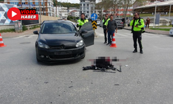 Motosikletli Kazada 15 Metre Savrularak Ağır Yaralandı