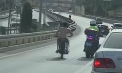 Motosikletli, Motorize Trafik Polisinin Üzerine Sürdü
