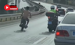 Alanya’da Polisin Üzerine Süren Motorcu Cezasız Kalmadı