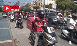 Alanya’da Motokuryeler Öldürülen Meslektaşları İçin Toplandı