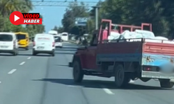 Alanya’da Kamyonet Sürücüsü Tehlike Saçtı!