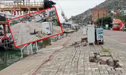 Alanya’da Her Yağmurda Aynı Kabus! İskele Rıhtımı Yine Çöktü!