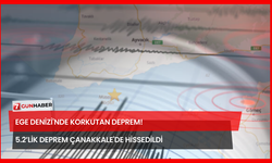 Ege Denizi'nde Korkutan Deprem! 5,2’lik Deprem Çanakkale'de Hissedildi