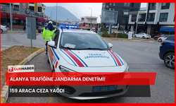 Alanya Trafiğine Jandarma Denetimi! 159 Araca Ceza Yağdı