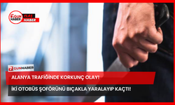 Alanya Trafiğinde Korkunç Olay! İki Otobüs Şoförünü Bıçakla Yaralayıp Kaçtı!