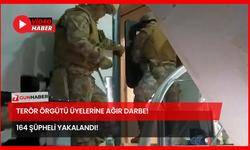 Terör Örgütü Üyelerine  Ağır Darbe! 164 Şüpheli Yakalandı!