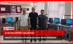 ALYİD'den Eğitime Tam Destek! Obaköy Ortaokulu'nun Bilgisayar Sınıfı Yenilendi!