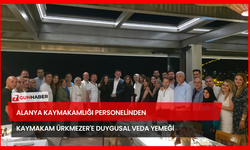 Alanya Kaymakamlığı Personelinden Kaymakam Ürkmezer'e Duygusal Veda Yemeği