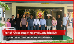 Rektör Türkdoğan’dan ALGC’ye Plaketli Teşekkür! ‘ALGC’ye Desteklerinden Dolayı Teşekkür Ederiz’