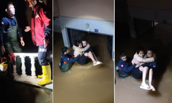 Sel Sularında Mahsur Kaldı: Ekipler Son Anda Yetişti