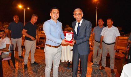 Alanya Ceza İnfaz Müdürü'ne veda yemeği