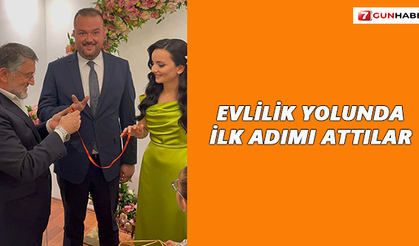 Evlilik yolunda ilk adımı attılar