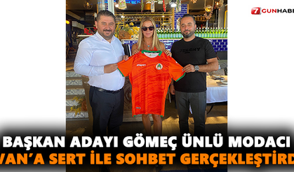 Başkan Adayı Gömeç Ünlü Modacı İvana Sert İle Sohbet Gerçekleştirdi