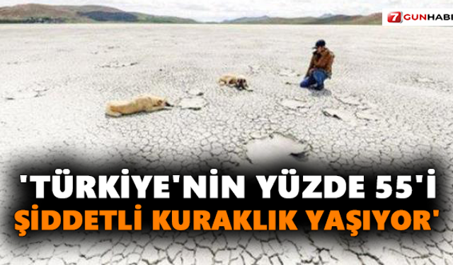 'Türkiye'nin yüzde 55'i şiddetli kuraklık yaşıyor'