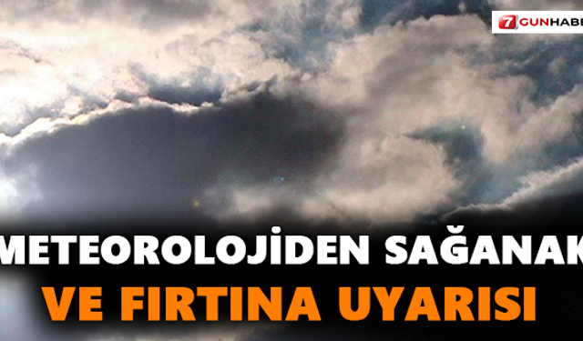 Meteorolojiden Sağanak Yağmur Ve Fırtına Uyarısı