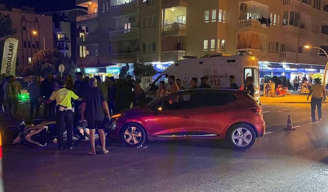 Gazipaşa’da Motosiklet Kazası! 2 Yaralı Var