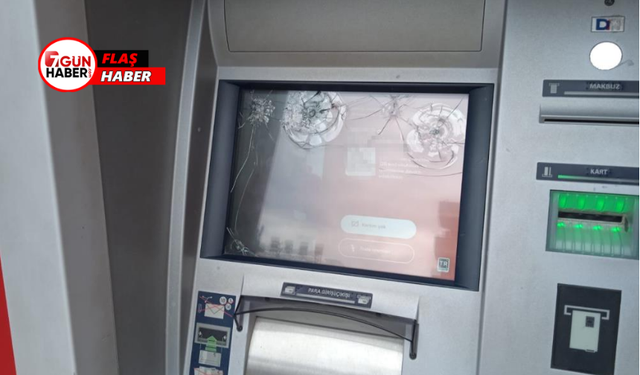 Alanya’da ATM Saldırısı! Ekranlarını Kırdılar