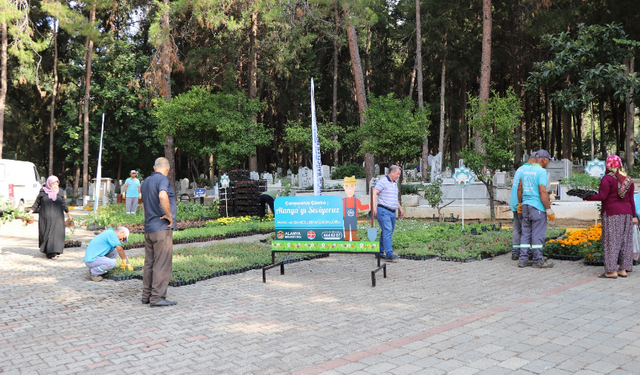 Alanya Belediyesi Bayramda 31 Mezarlıkta Ücretsiz Çiçek Dağıtacak