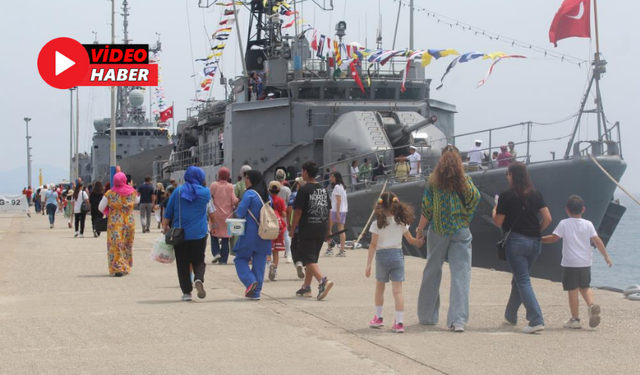 Alanya’da Savaş Gemileri Vatandaşların Ziyaretine Açıldı