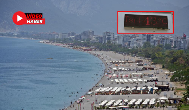 Antalya’da Sıcaklık 40 Dereceyi Geçti! Vatandaşlar Güneşten Kaçacak Yer Aradı