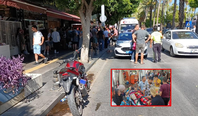 Ehliyetsiz Motosiklet Sürücüsü Yayaya Çarptı!  27 Bin Tl Ceza Yedi