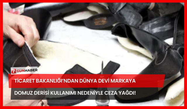 Ticaret Bakanlığı’ndan Dünya Devi Markaya Domuz Derisi Kullanımı Nedeniyle Ceza Yağdı!