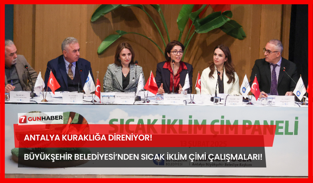 Antalya Kuraklığa Direniyor! Büyükşehir Belediyesi’nden Sıcak İklim Çimi Çalışmaları!