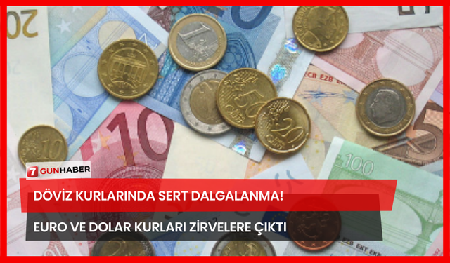 Döviz Kurlarında Sert Dalgalanma! Euro ve Dolar Kurları Zirvelere Çıktı