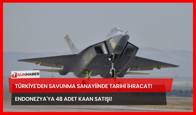 Türkiye'den Savunma Sanayiinde Tarihi İhracat! Endonezya'ya 48 Adet KAAN Satışı!