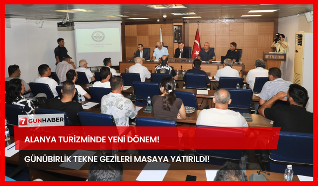 Alanya Turizminde Yeni Dönem! Günübirlik Tekne Gezileri Masaya Yatırıldı!