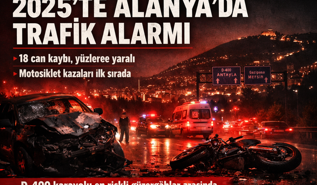 2025'te Alanya Yollarında Ağır Bilanço: Ölümlü Kazalar Öne Çıktı