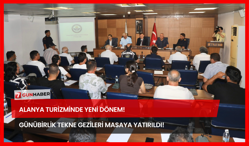 Alanya Turizminde Yeni Dönem! Günübirlik Tekne Gezileri Masaya Yatırıldı!